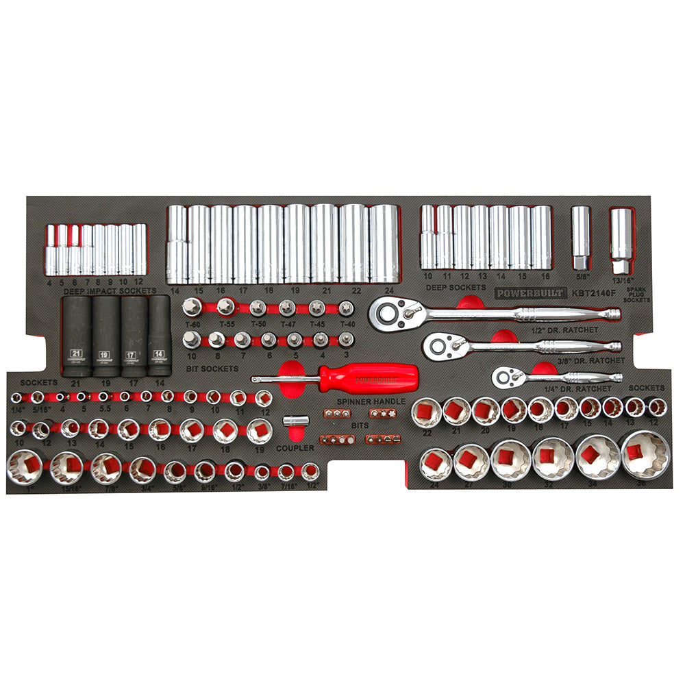 Powerbuilt Bit & Socket Tray 110Pc