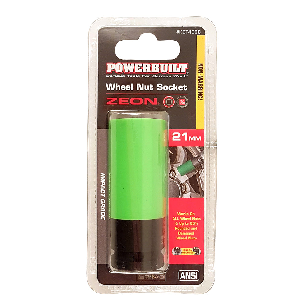 Powerbuilt Socket - Powerbuilt 1/2Dr 21mm Zeon Wheel Nut Socket