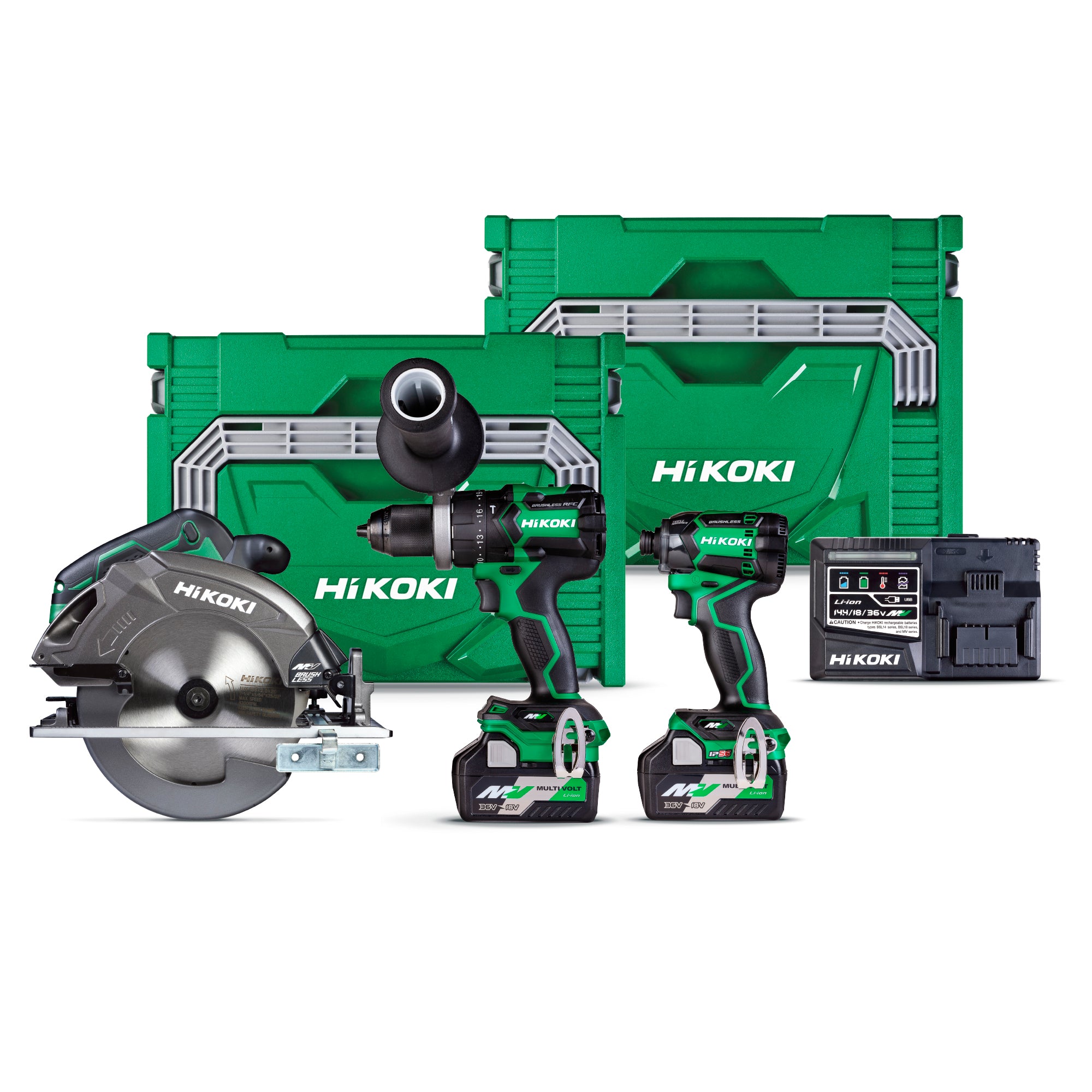 Hikoki 36V Brushless 3 Pc Combo Tool Kit