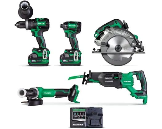 HIKOKI PREMIUM BRUSHLESS 36V 5 TOOL COMBO KIT