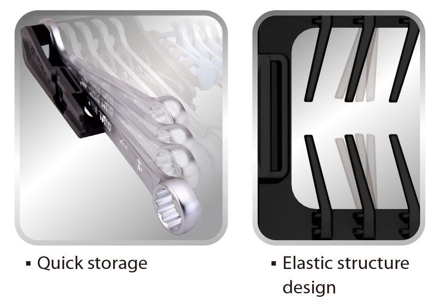 King Tony 9Pc Std Portable Wrench Set 8-19mm