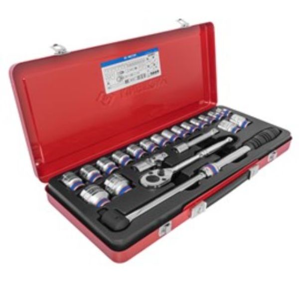 King Tony 22Pc. 1/2 in Dr. Socket Set 10-34mm