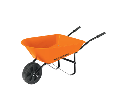 Truper Kids Wheel Barrow with Plastic Tray