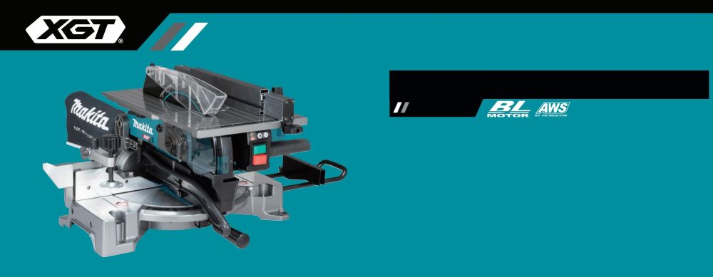 Makita 40VMAX XGT BRUSHLESS 260MM TABLE TOP MITRE SAW