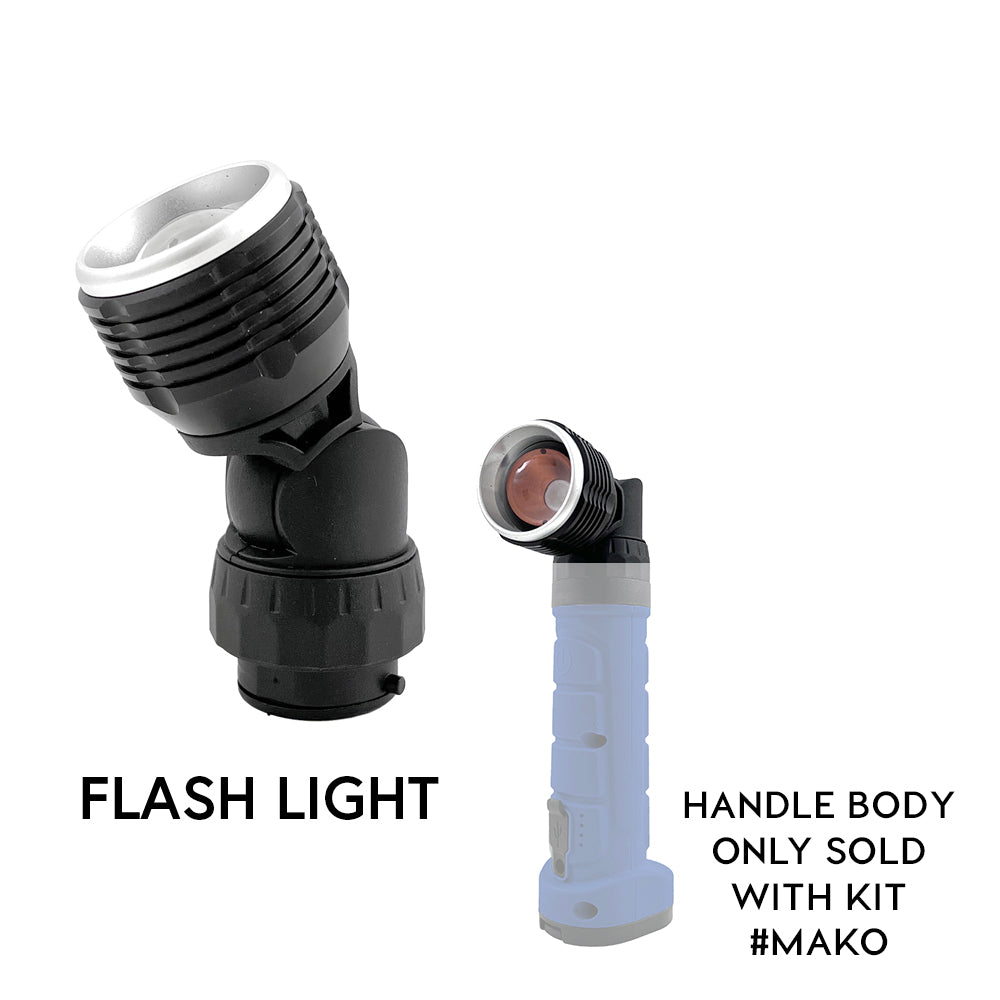 Grizzly Pro Flash Light Attchment Ex 2-In-1 Work Light Kit - Mako