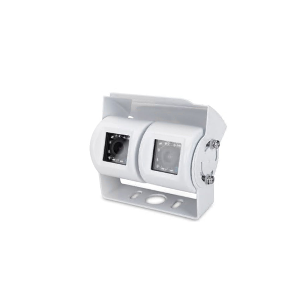 MONGOOSE AHD HEAVY DUTY 4 PIN DUAL REAR VIEW CAMERA - PAL WHITE