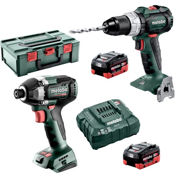 Metabo 18 V 75Nm Hammer Drill & 200Nm Impact Driver Kit