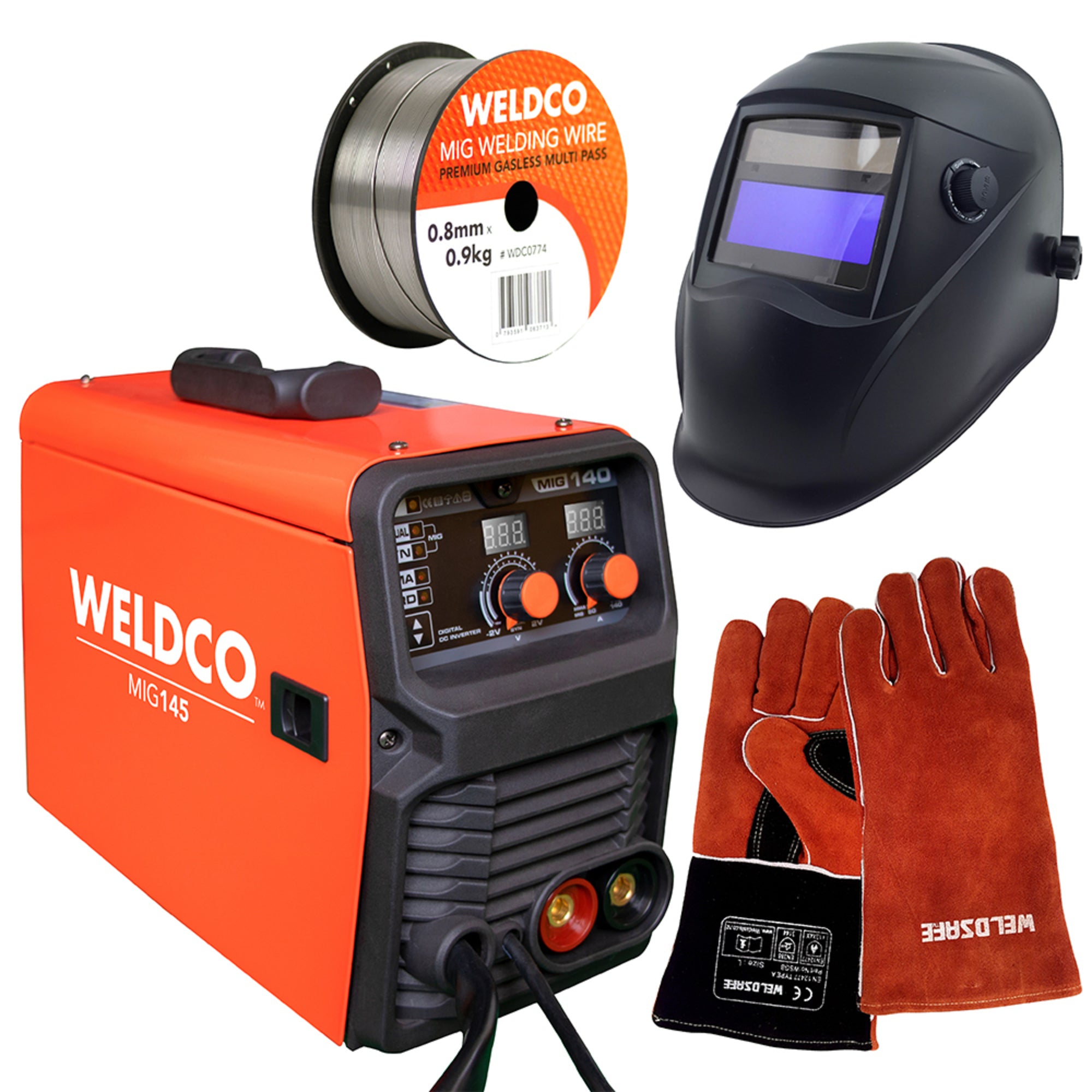 WELDCO MIG WELDinG MACHinE 145 - READY TO WELD PACKAGE