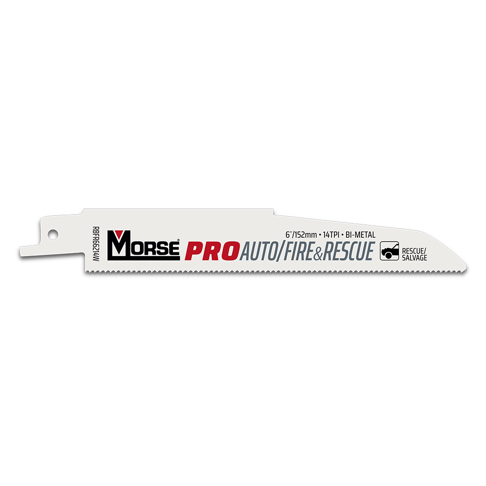 MORSE PRO Auto/Fire+Rescue Reciprocating Saw Blade (14tpi x 152mm) - 5 Pack