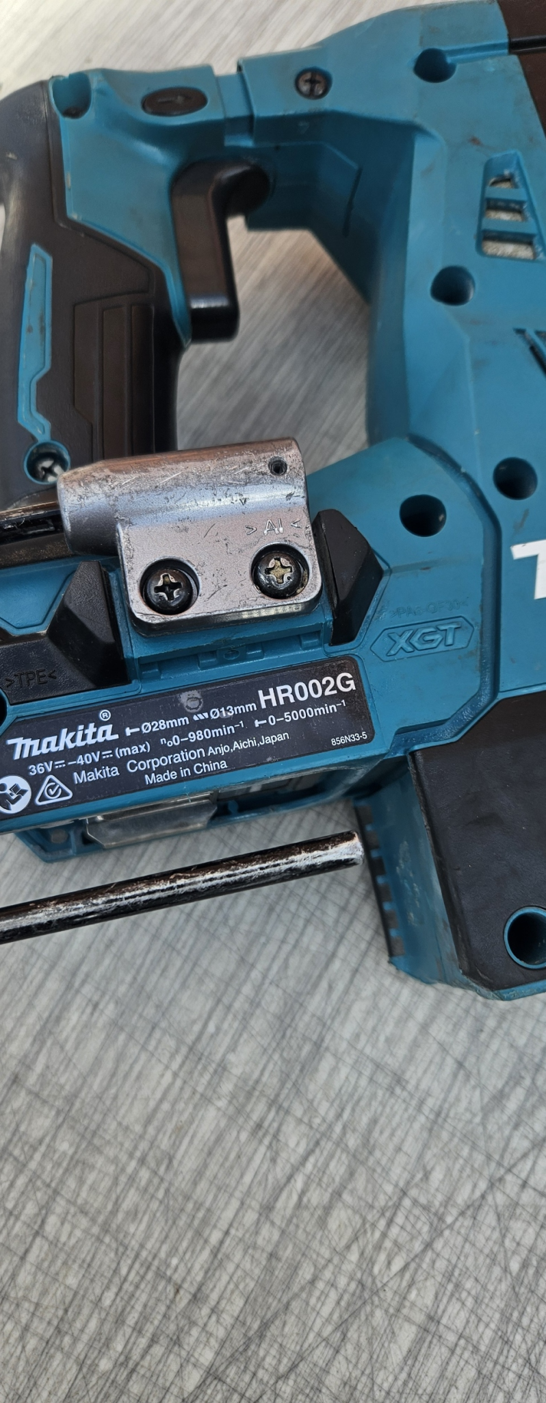 Makita 40Vmax Xgt Brushless 28mm Rotary Hammer Ex Demo