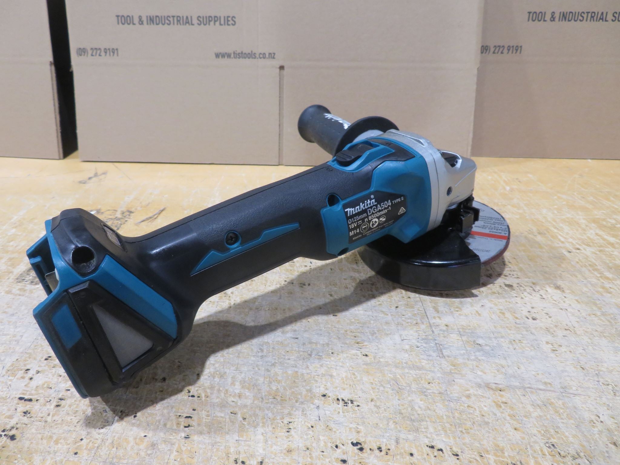 MAKITA EX DEMO 18V BL GRINDER 125mm Slide TOOL ONLY