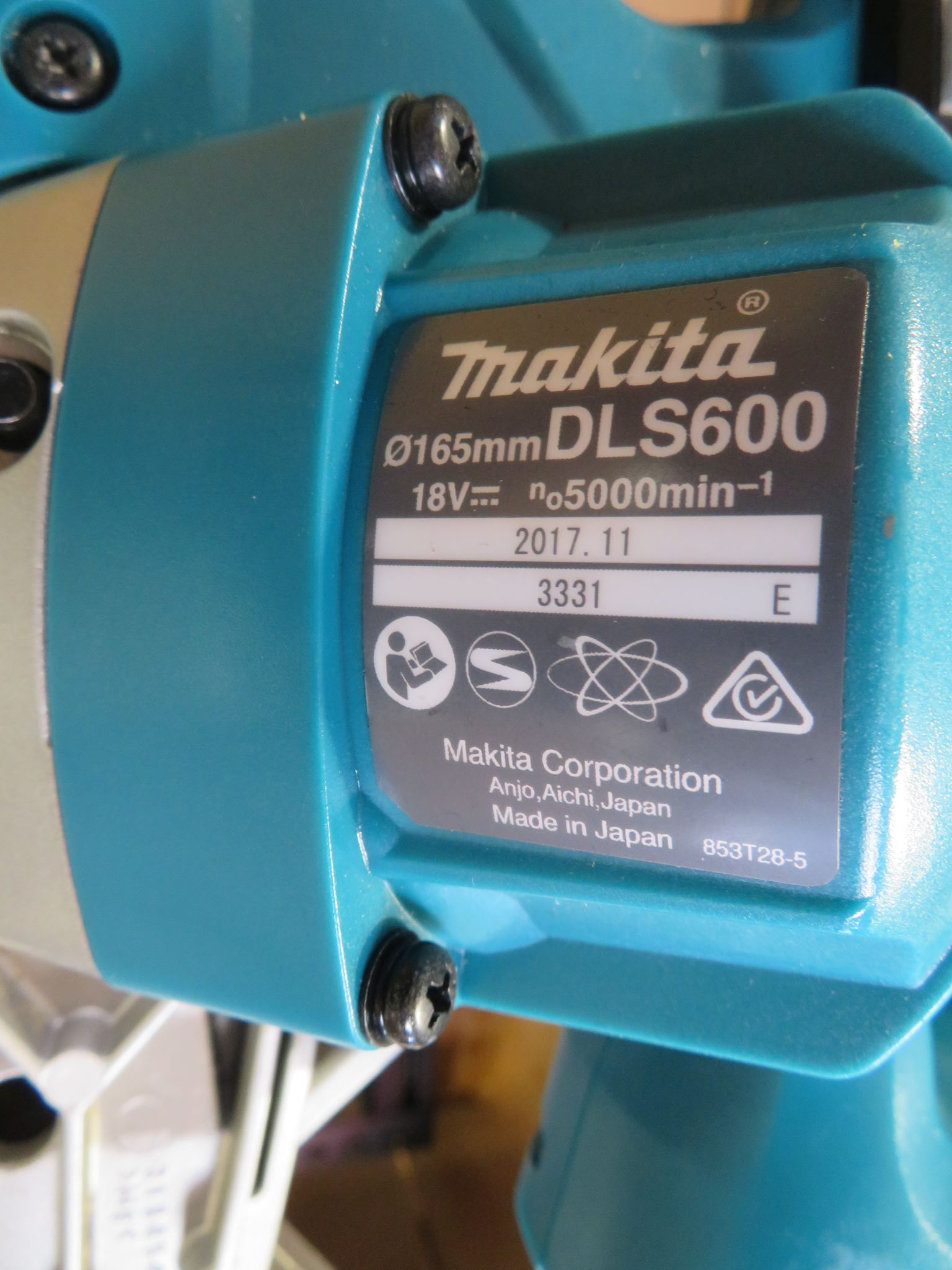 Makita Ex Demo DLS600Z 18V LXT Compact Brushless 165mm (6-1/2in) Mitre Saw