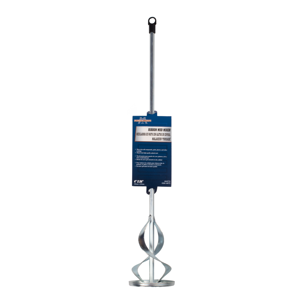 MARSHALLTOWN #RM772 RIBBON DESIGN POWER MUD MIXER - 600mm