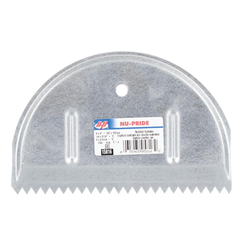 MARSHALLTOWN #980 150mm GALVANISED 6mm V-NOTCHED SPREADER