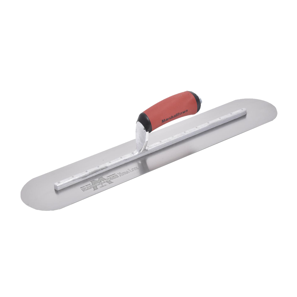 MARSHALLTOWN #CARBON STEEL ROUND ENDS FINISHING TROWEL - 450mm x 100mm