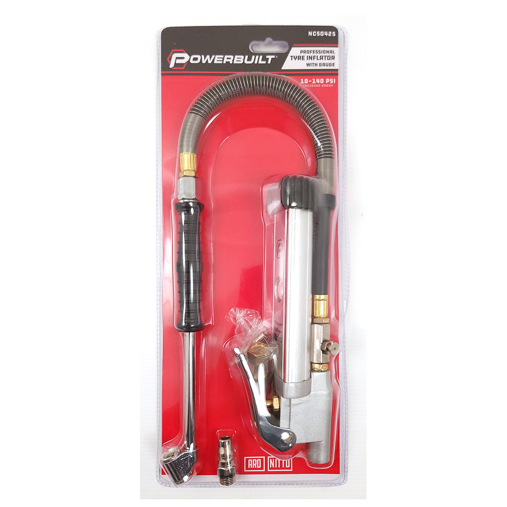Powerbuilt Professional Tyre Inflator with Gauge