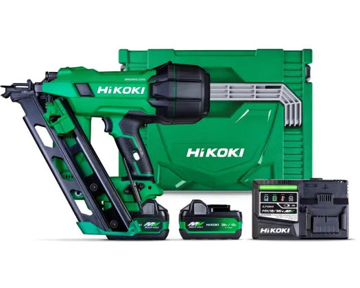 Hikoki 18V Gasless 90mm Framing Nailer Kit