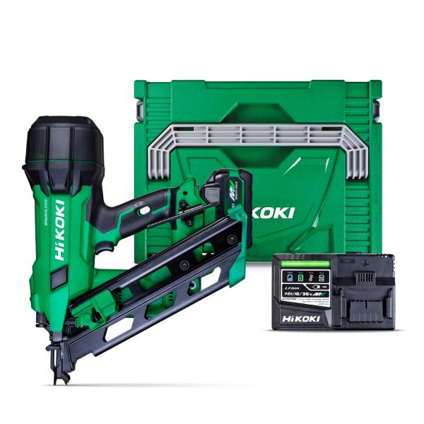 HiKOKI 18V Gasless 90mm Framing Nailer Kit