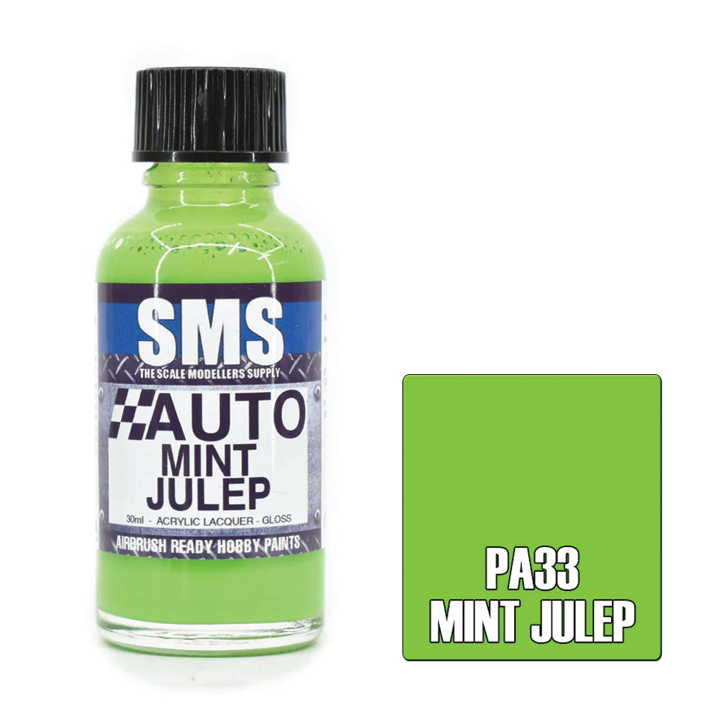 SMS Airbrush paint 30Ml Mint Julep Acrylic Lacquer Scale Modellers Supply