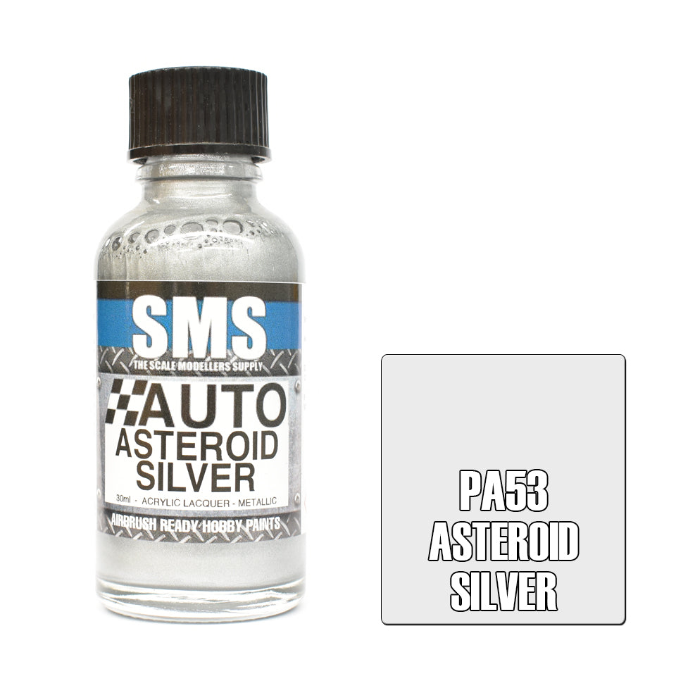 AIR BRUSH PAINT 30ML ASTEROID SILVER ACRYLIC LACQUER SCALE MODELLERS SUPPLY