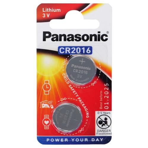 Panasonic 3V Lithium Coin Cell Battery 20mm X 1.6mm - 2Pk