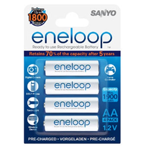 Panasonic Eneloop 1900Mah 1.2V Rechargeable Aa Battery 4Pk