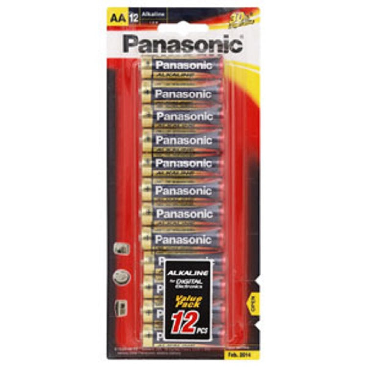 Panasonic Aa Battery Alkaline 12Pk