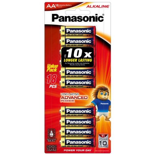 Panasonic AA Battery Alkaline 18Pk