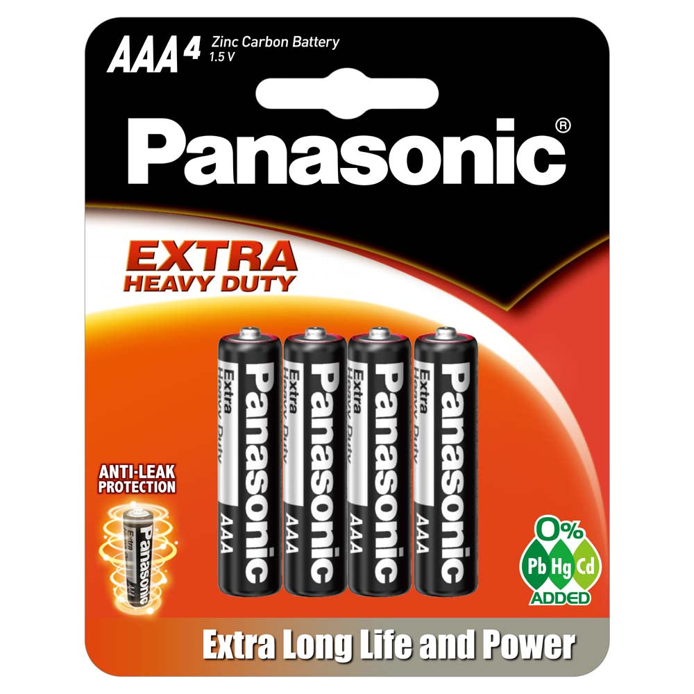 Panasonic Aaa Battery Extra Heavy Duty 4Pk