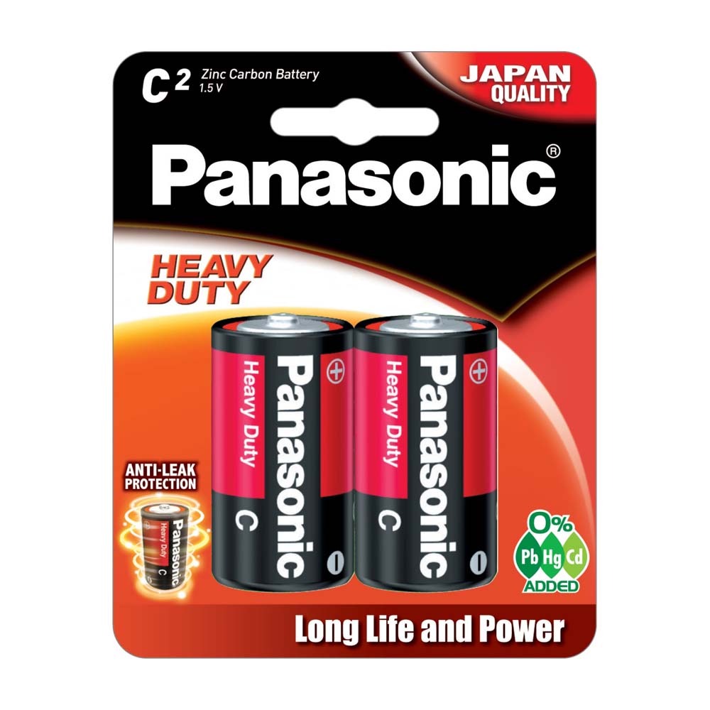 Panasonic C Battery Heavy Duty 2Pk