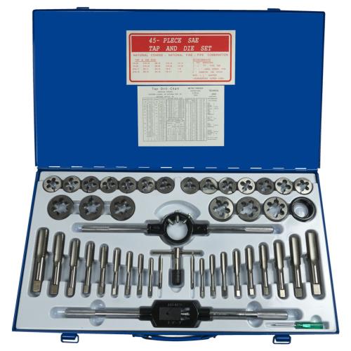 Proequip 45Pc Imperial Tap & Die Set Unc/Unf