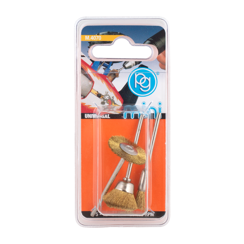 PG MINI 3pc Brass Wire Brush Set