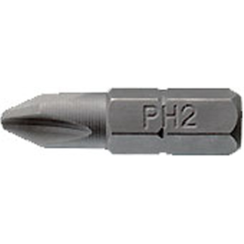10PC 1/4IN HEX PH3 BIT X 25MM L