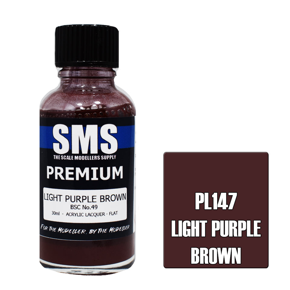 SMS Airbrush paint 30Ml Premium Light Purple Brown Acrylic Lacquer Scale Modellers Supply