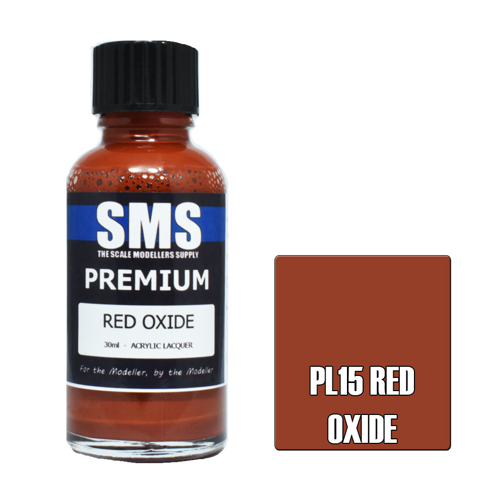 SMS Airbrush paint 30Ml Premium Red Oxide Acrylic Lacquer Scale Modellers Supply
