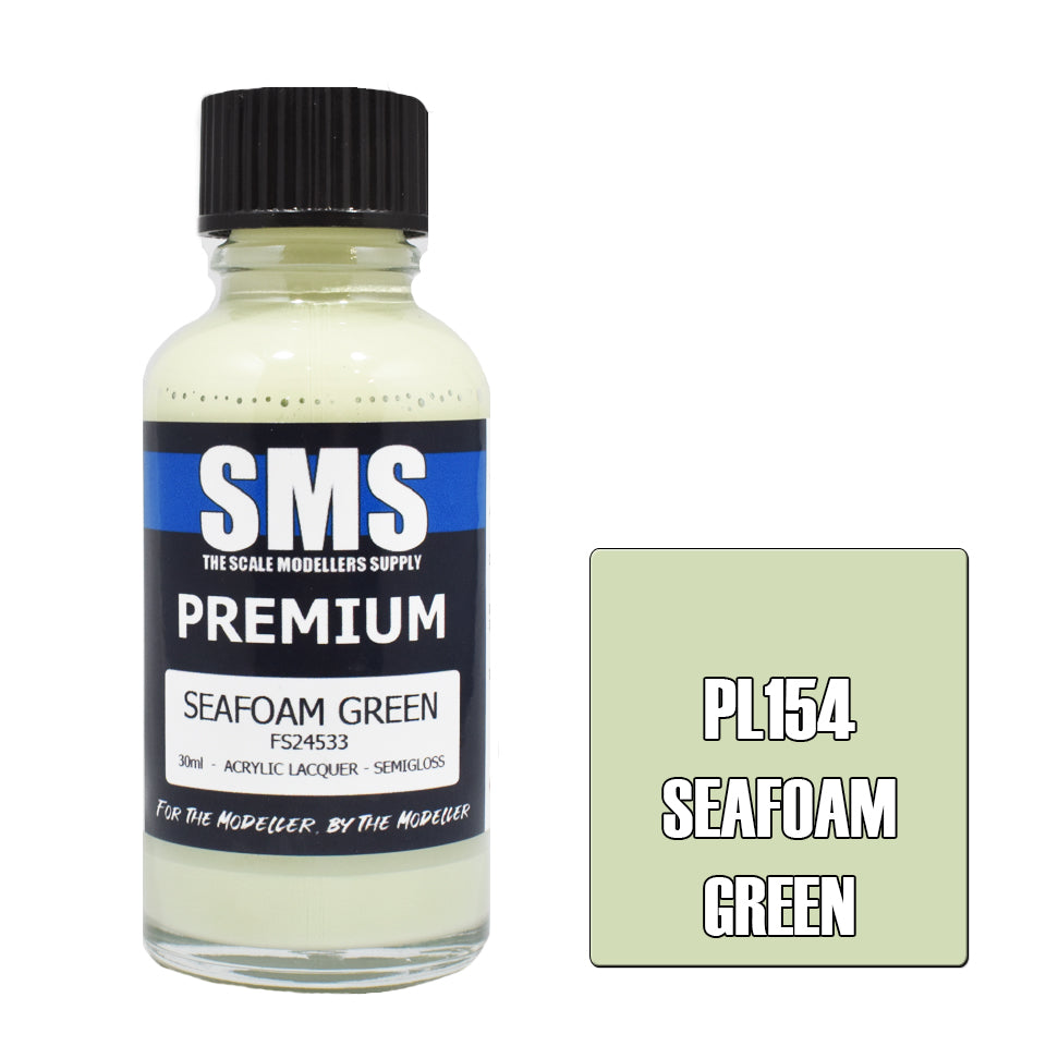 SMS Airbrush paint 30Ml Premium Seafoam Green Acrylic Lacquer Scale Modellers Supply