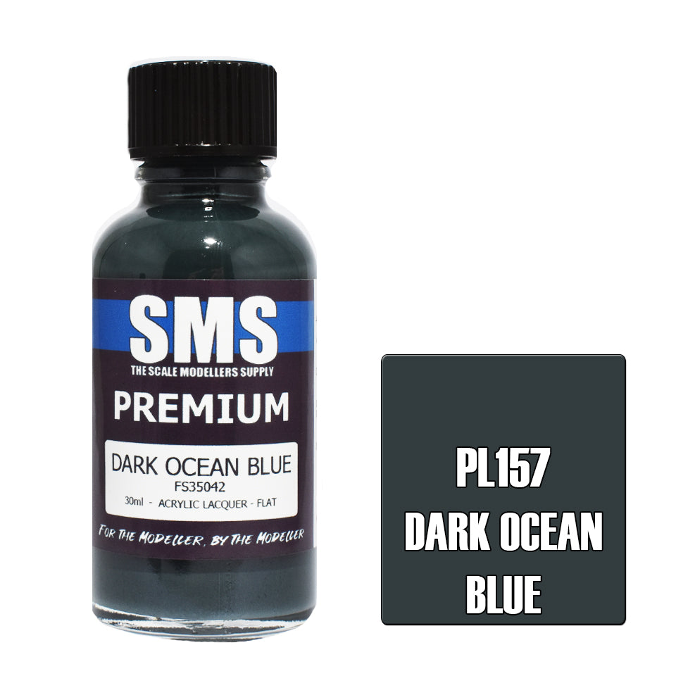 SMS Airbrush paint 30Ml Premium Dark Ocean Blue Acrylic Lacquer Scale Modellers Supply