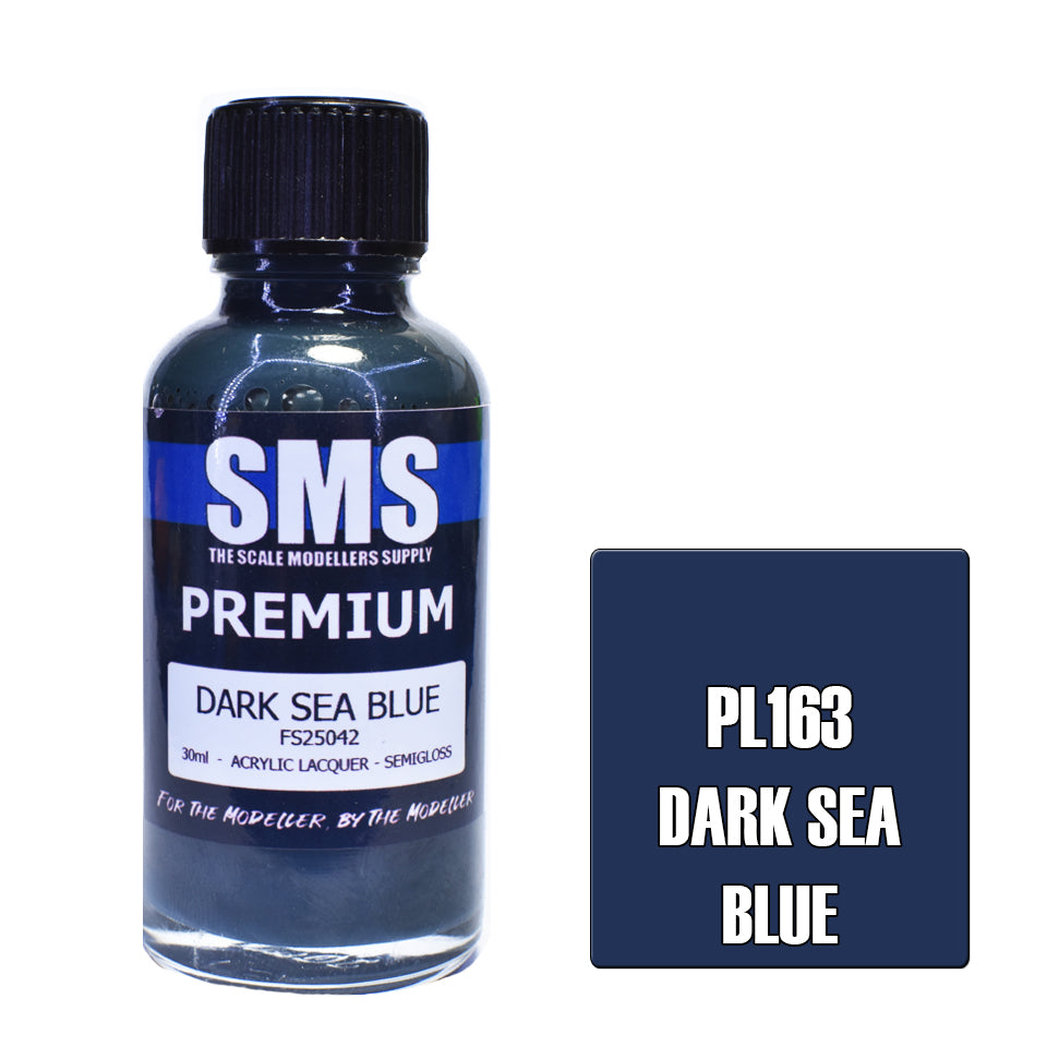 SMS Airbrush paint 30Ml Premium Dark Sea Blue Acrylic Lacquer Scale Modellers Supply