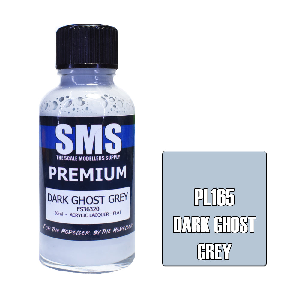 SMS Airbrush paint 30Ml Premium Dark Ghost Grey Acrylic Lacquer Scale Modellers Supply