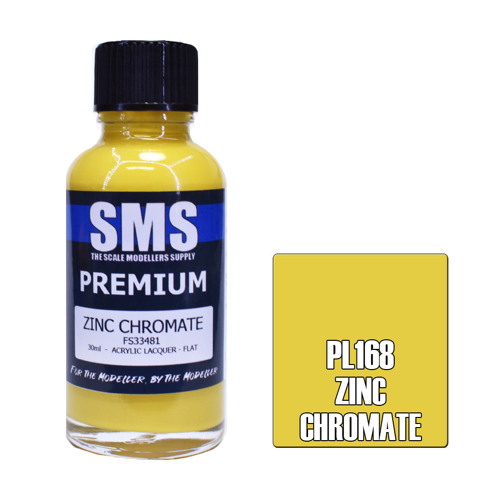 SMS Airbrush paint 30Ml Premium Zinc Chromate Acrylic Lacquer Scale Modellers Supply