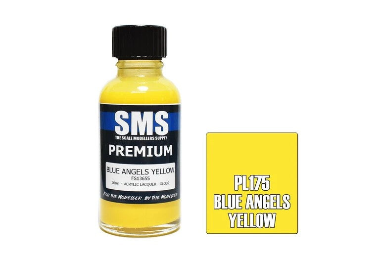 AIR BRUSH PAINT 30ML PREMIUM BLUE ANGELS YELLOW
