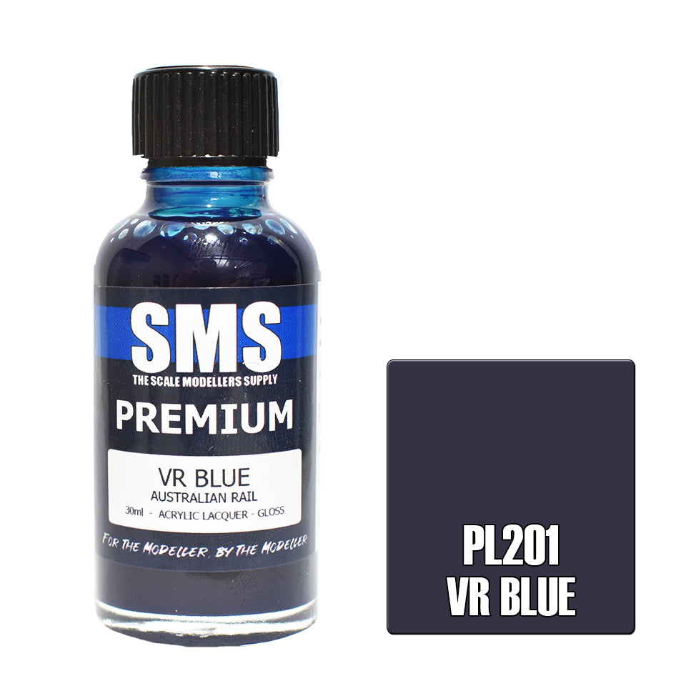 SMS Airbrush paint 30Ml Premium Vr Blue Acrylic Lacquer Scale Modellers Supply