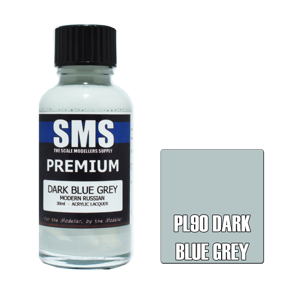 SMS Airbrush paint 30Ml Premium Dark Blue Grey Acrylic Lacquer Scale Modellers Supply