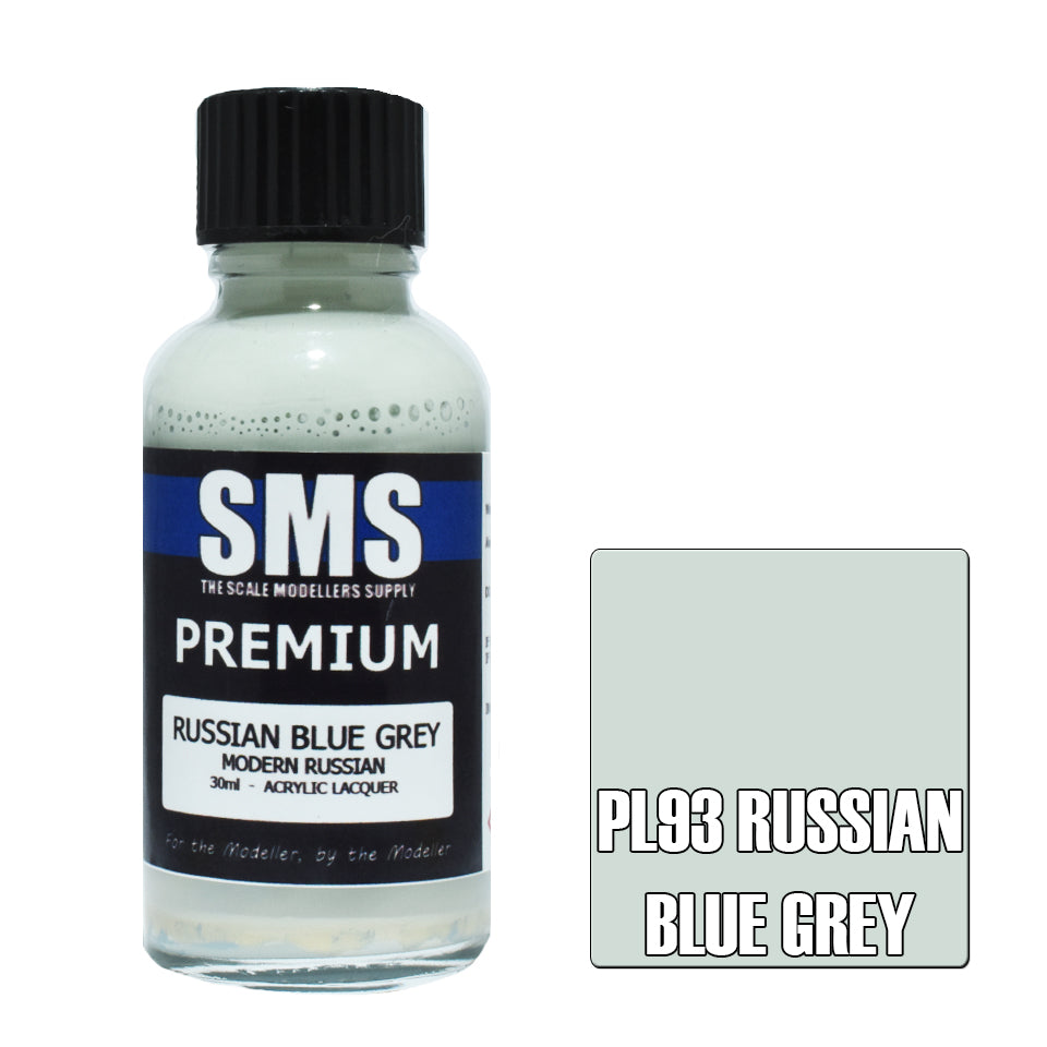 AIR BRUSH PAINT 30ML PREMIUM RUSSIAN BLUE GREY ACRYLIC LACQUER SCALE MODELLERS SUPPLY
