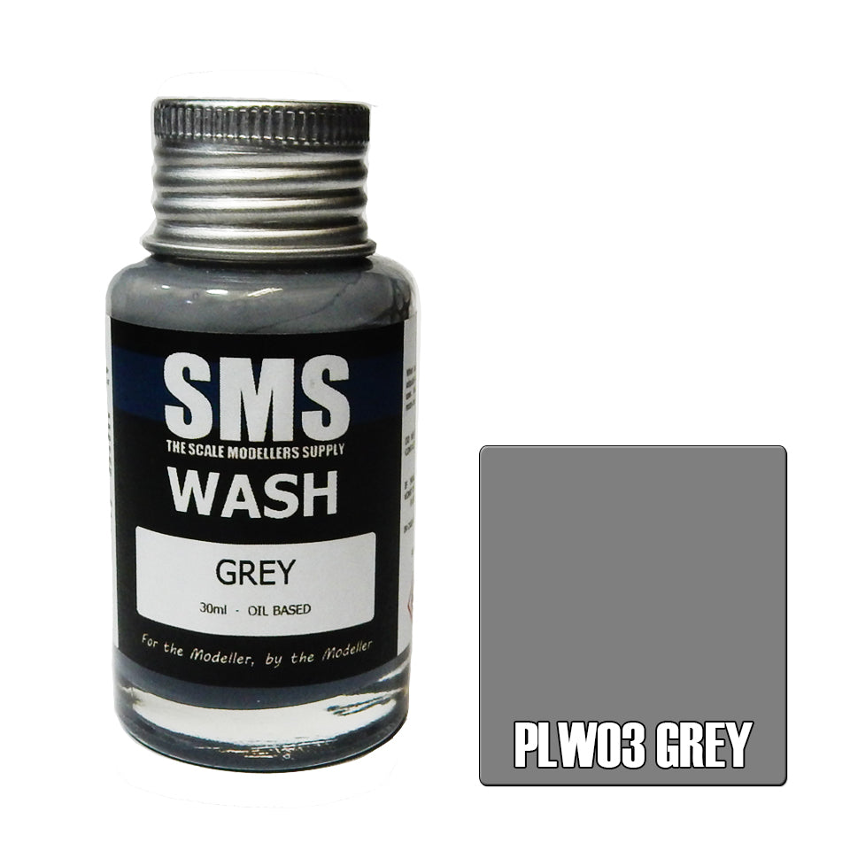 SMS Airbrush paint 30Ml Wash Grey Scale Modellers Supply