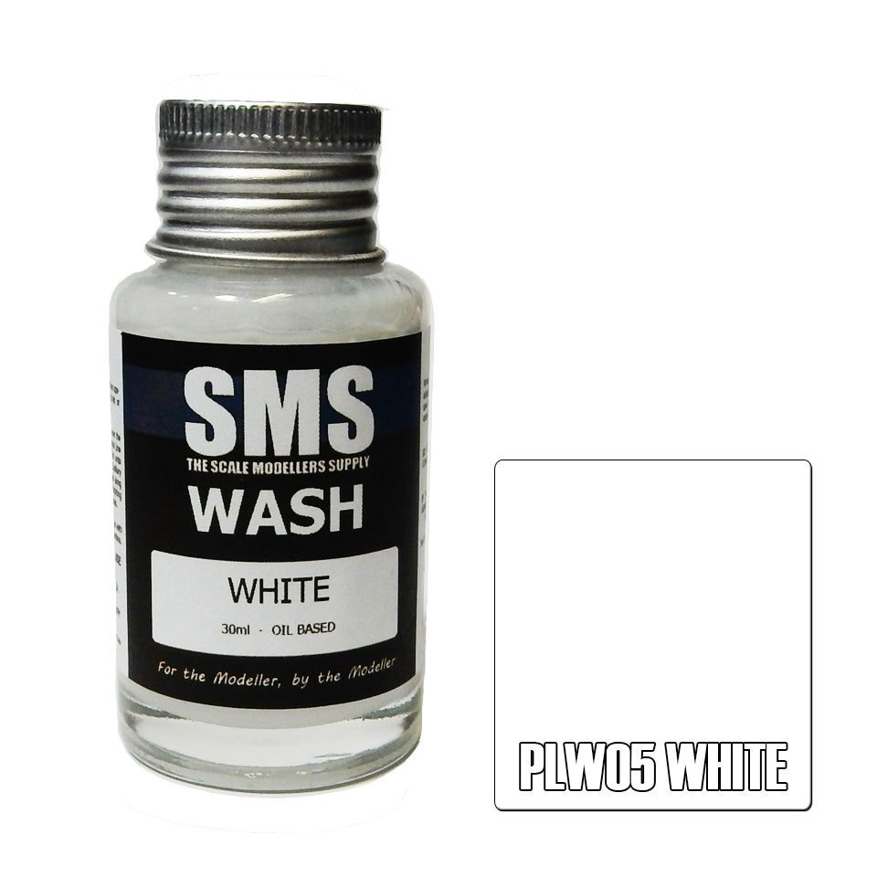 SMS Airbrush paint 30Ml Wash White Scale Modellers Supply