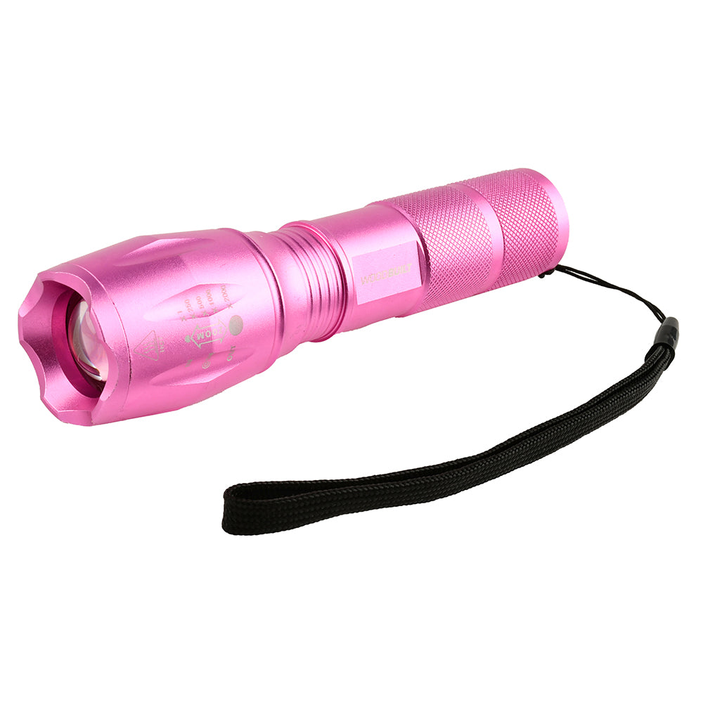 WOODBUILT PINK XML LED FLASH LIGHT 300 LUMENS