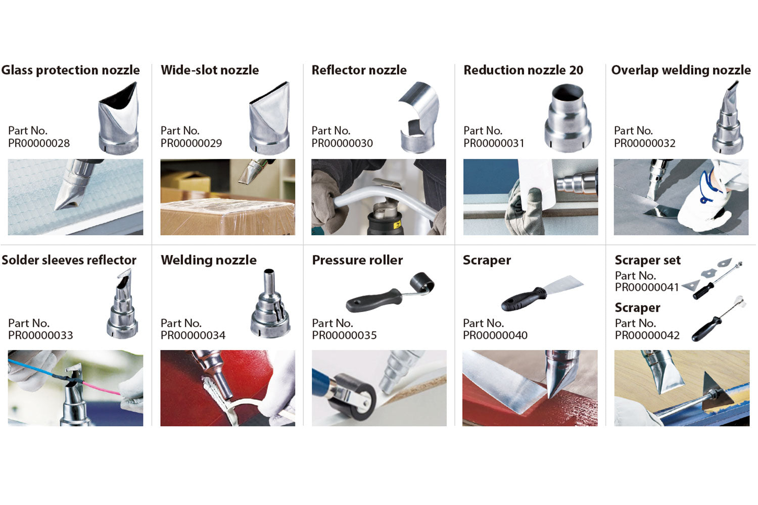 MAKITA Wide-slot nozzle HG6030/6530