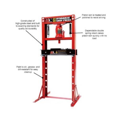 Torin - Big Red Hydraulic Press 20 Ton 150mm Stroke