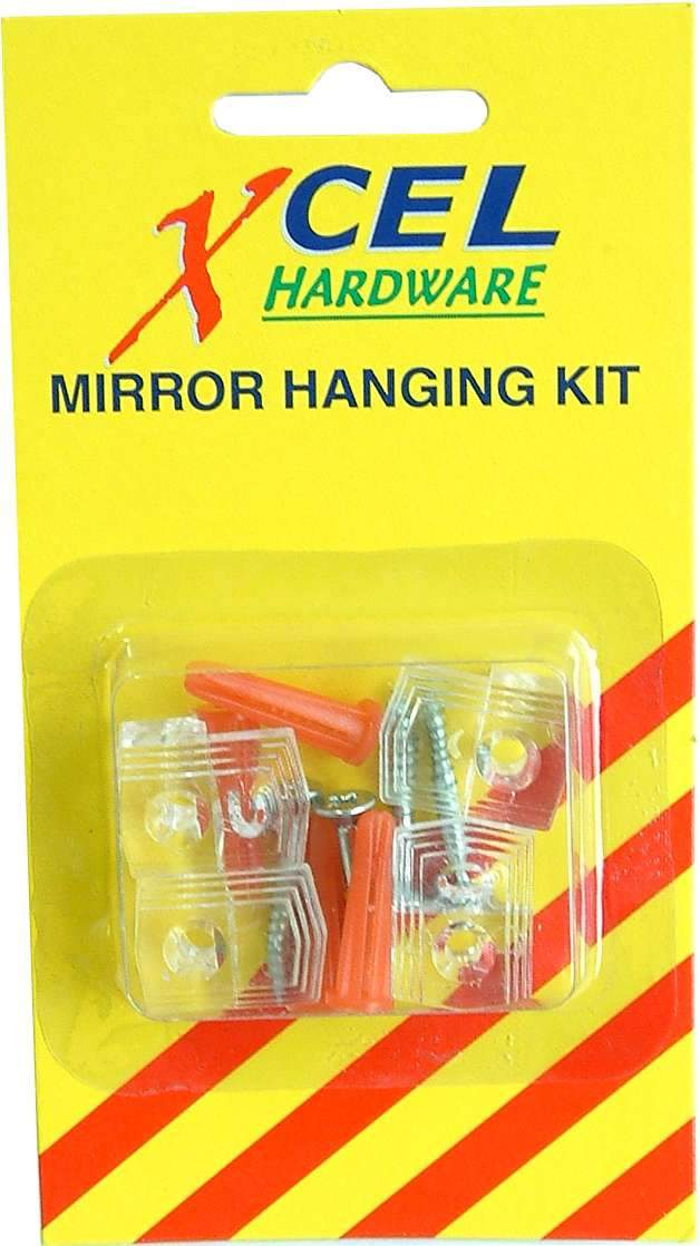 Xcel Mirror Hanging Kit 4-pce Carded